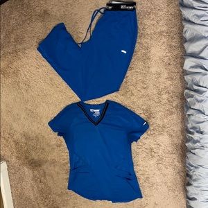Grey’s Anatomy Scrub Set Medium Royal Blue